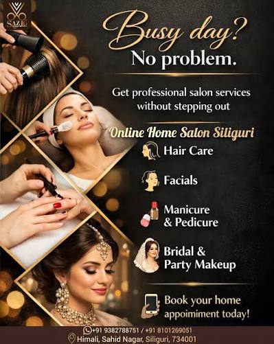 Bridal makeup and salon at home